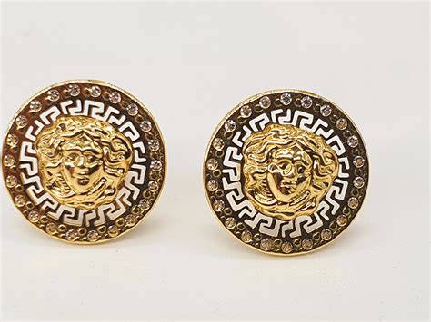 pendientes versace hombre|VERSACE.